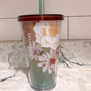 Starbucks floral tumbler